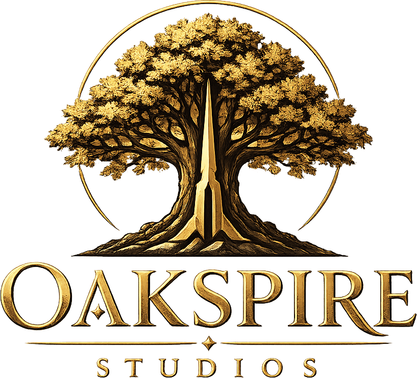 Oakspire Studios — deep roots, tall spires